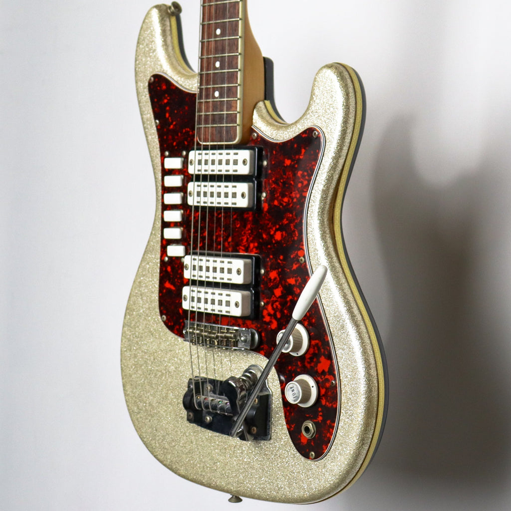 EKO 1960s Gold Sparkle 500 V4 Dot Inlay