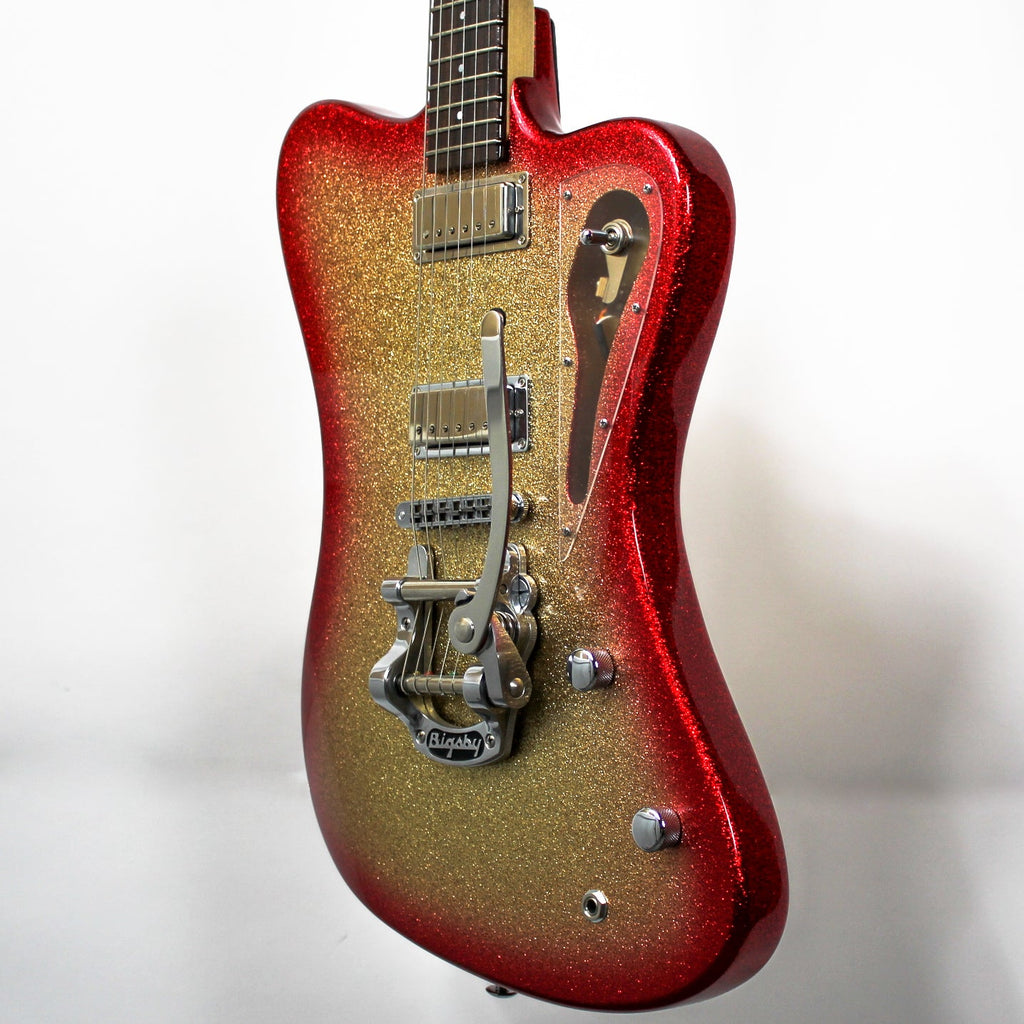 Pensa NR "Non-Reverse Firebird" Gold Flake with Red Burst 0809