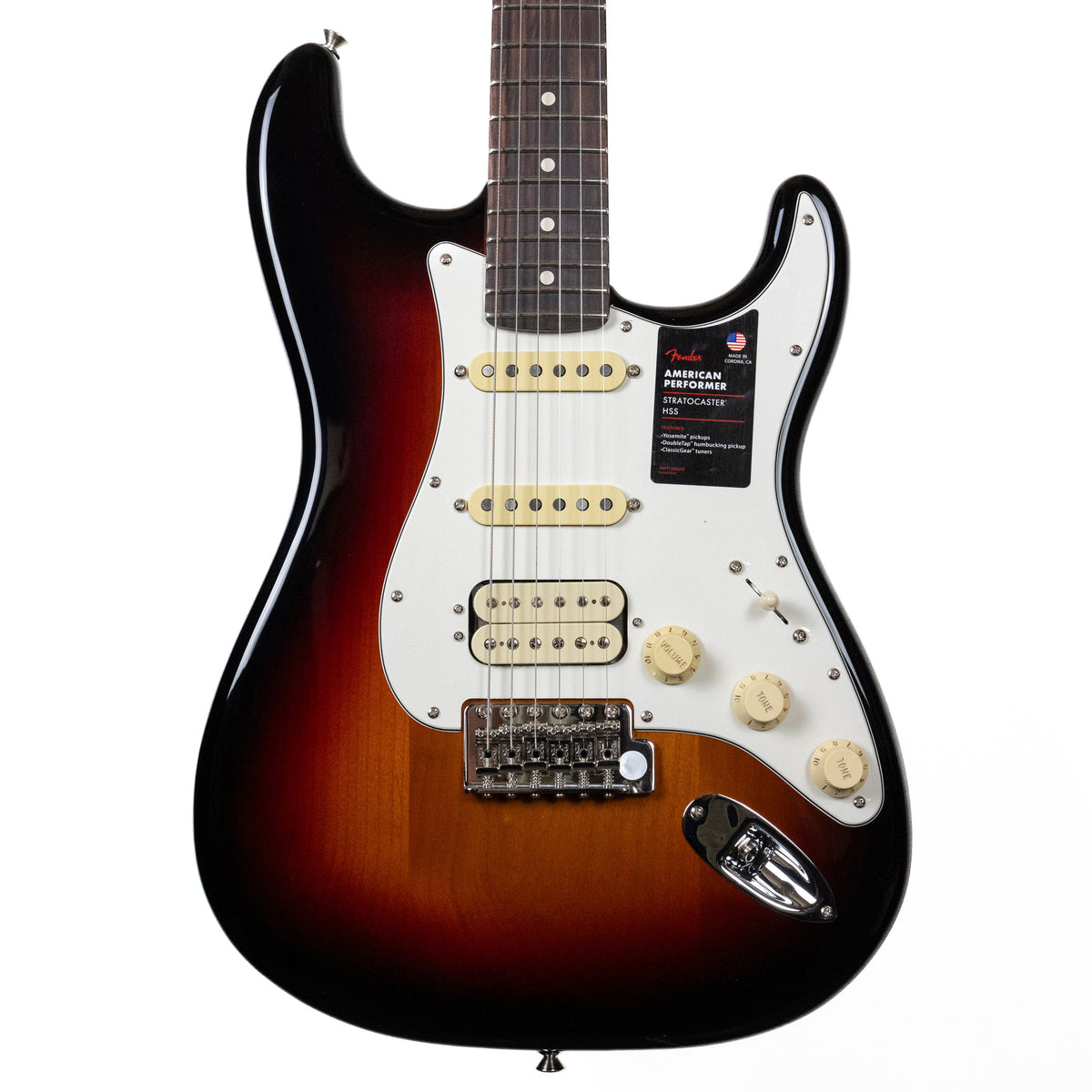 Fender American Performer Stratocaster HSS, 3-Color Sunburst