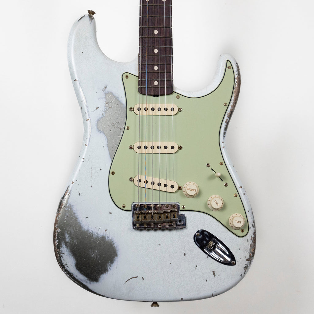 Fender Custom Shop 1961 Strat Olympic White Over Inca Silver
