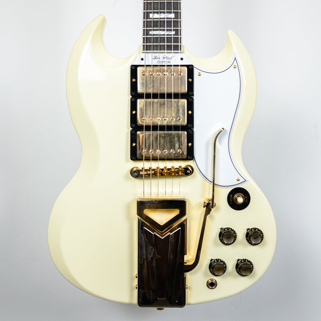 Gibson USED 2021 SG Custom 60th Anniversary Antique White Vibrola
