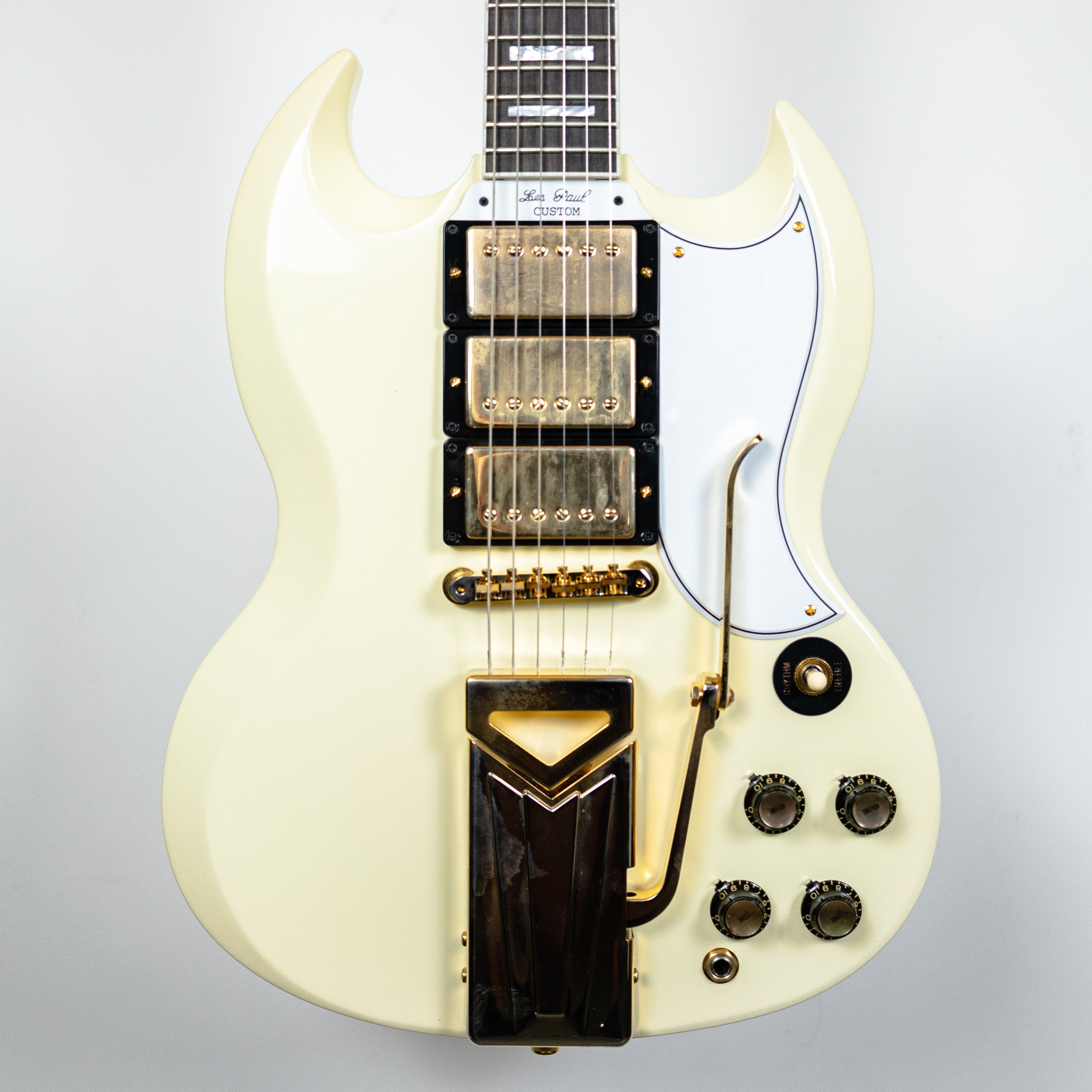 Gibson USED 2021 SG Custom 60th Anniversary Antique White Vibrola