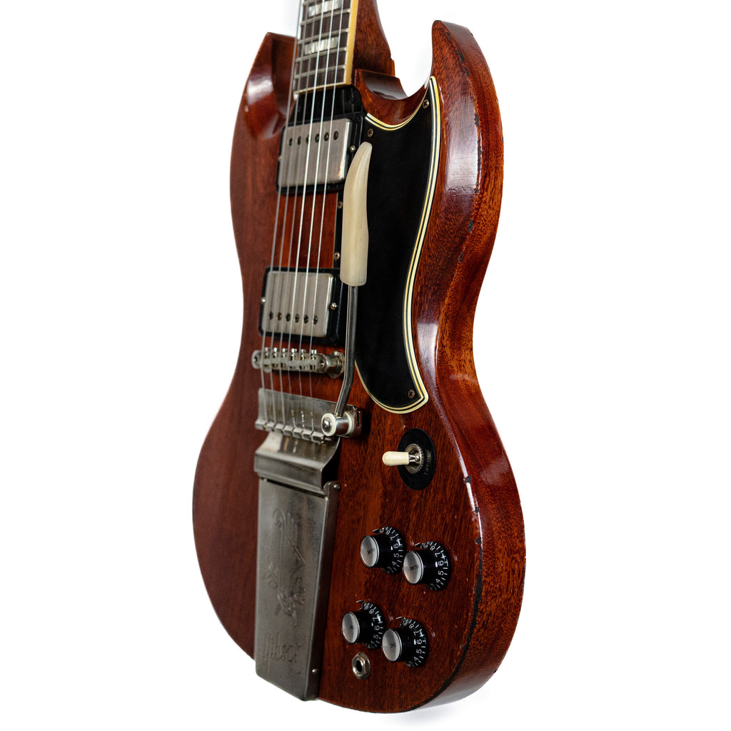 Gibson 1964 SG Standard Reissue w/ Maestro Vibrola Heavy Aged Faded Cherry