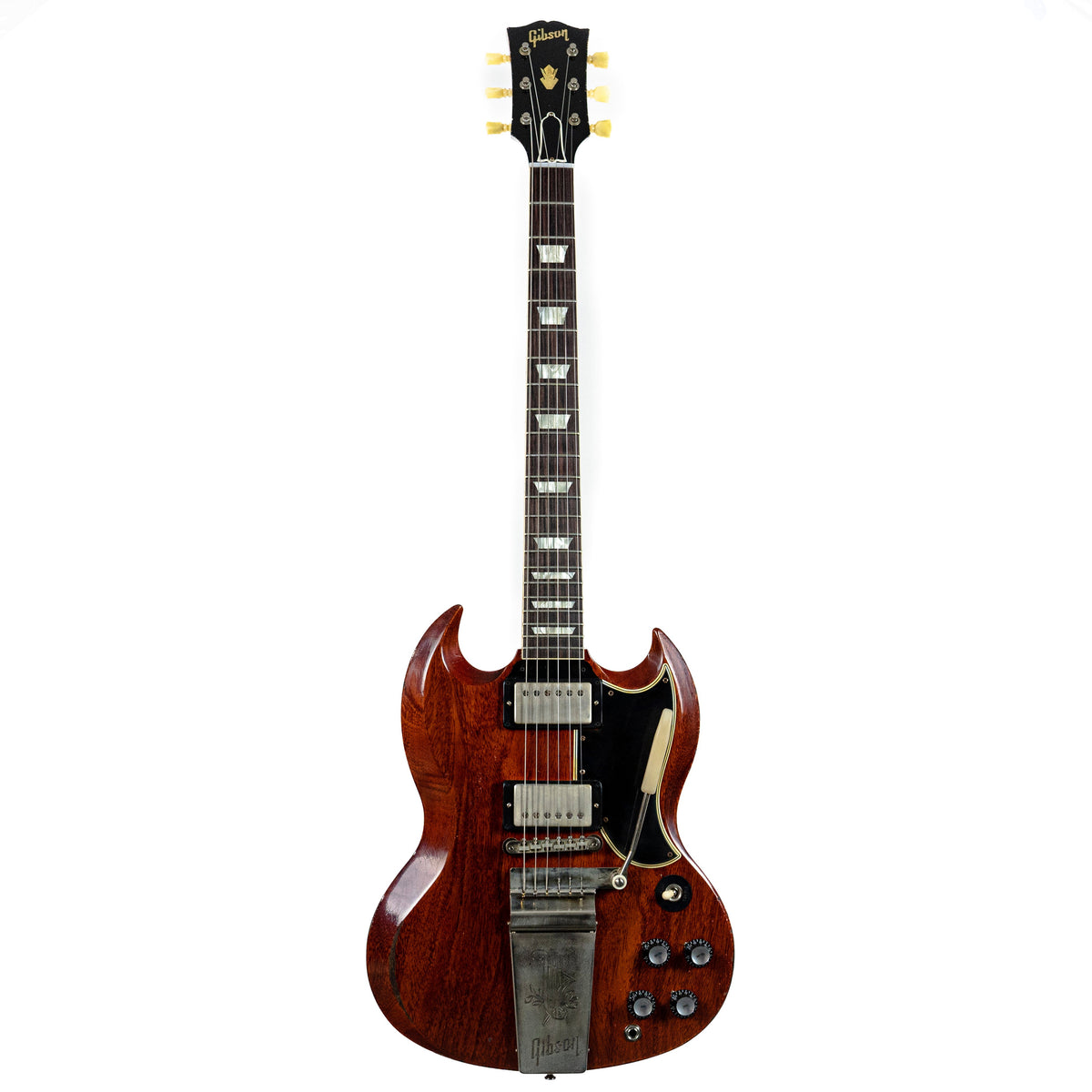 Gibson 1964 SG Standard Reissue w/ Maestro Vibrola Heavy Aged Faded Cherry
