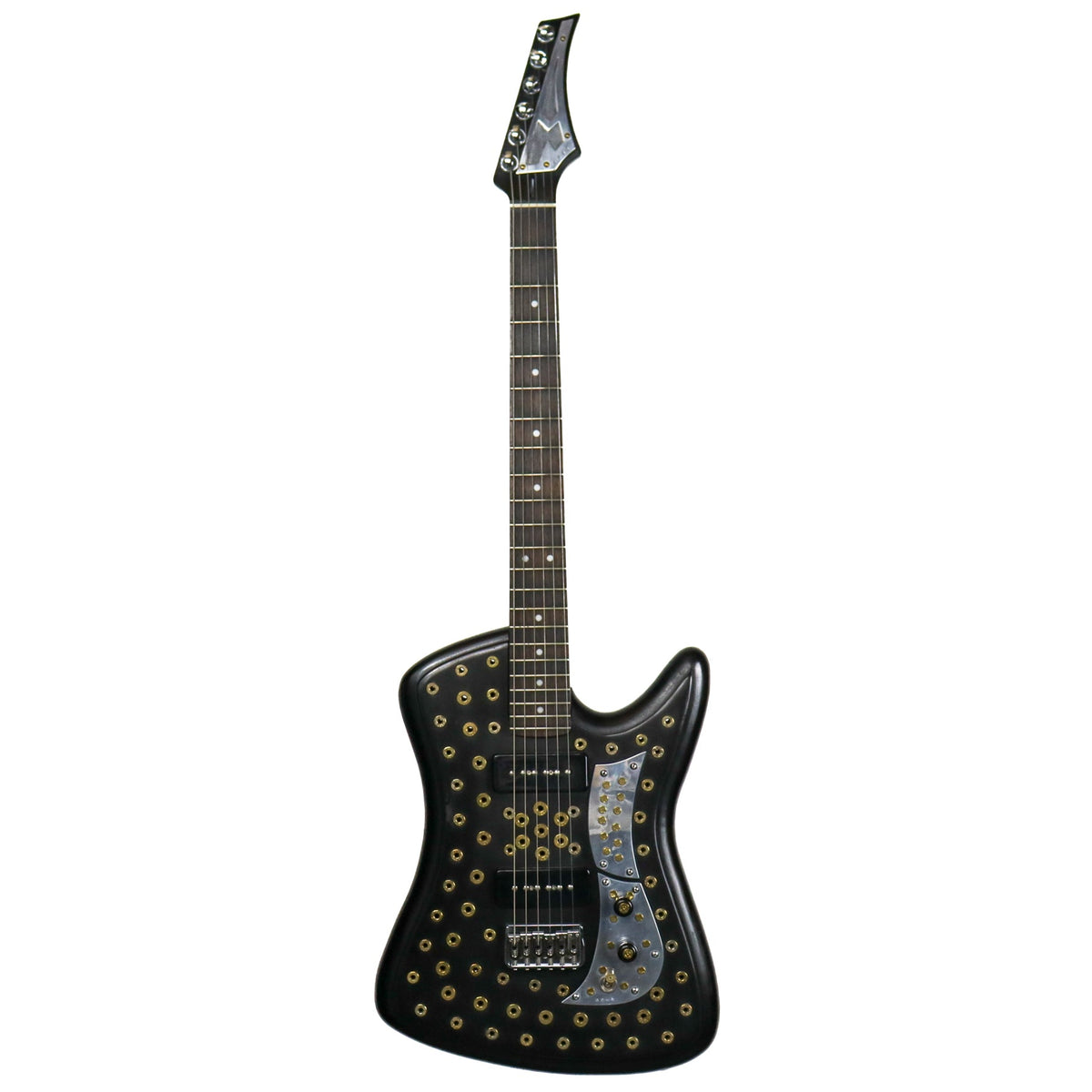 AM Guitars #0065 Brass Bullets Black P90s w/hardshell case